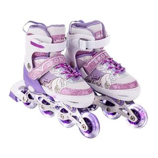 PATINS QUAD TOP TAM./AJUSTÁVEL + RODINHAS LED SPORTS