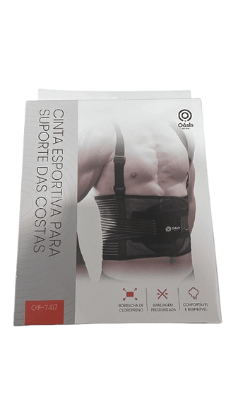 CINTA ESPORTIVA PARA SUPORTE DAS COSTAS OÀSIS MARKET