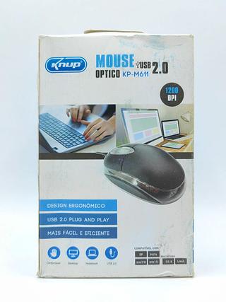 MOUSE OPTICO USB 2.0 1200DPI KNUP