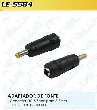 CONECTOR DC 5.5 PARA 3.5 IT-BLUE