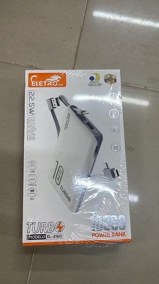 POWER BANK TURBO 22.5W 10000MAH ELETROMEX