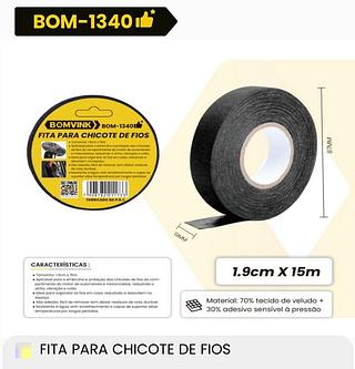 FITA PARA CHICOTE DE FIOS BOMVINK
