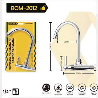 TORNEIRA CROMADA DE PAREDE CROMADA BOMVINK