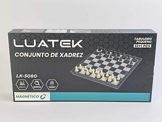 CONJUNTO DE XADREX TABULEIRO PEQUENO 32+1PÇ LUATEK