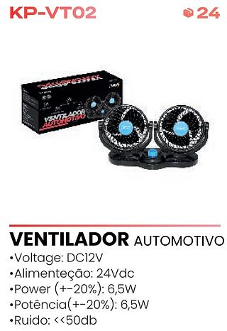 VENTILADOR AUTOMOTIVO DUPLO 24V KNUP