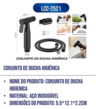 CONJUNTO DE DUXA HIGIÉNICA 1.2M LUATEK