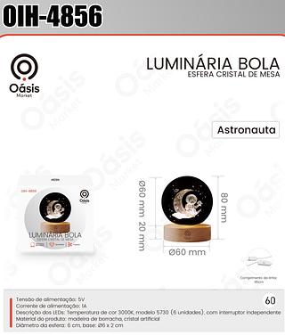 LUMINARIA BOLA ESFERA CRISTAL DE MESA OÀSIS MARKET