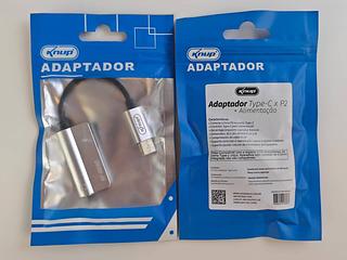 ADAPTADOR TYPE-C X P2 +ALIMENTAÇAO KNUP