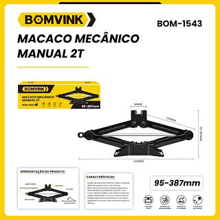 MACACO MECANICO MANUAL 2T BOMVINK