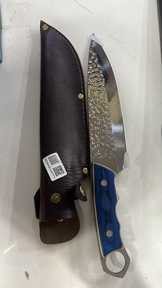 FACA CHURRASCO PROFISSIONAL LUXO SUPER AFIADA COM BAINHA LUATEK