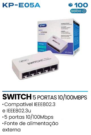 SWITCK 5 PORTAS KNUP