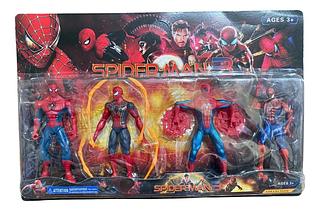 Blister Spiderman X4 Personajes Articulad