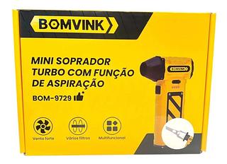 MINI SOPRADOR TURBO COM FUNÇÃO DE ASPIRAÇÃO BOMVINK
