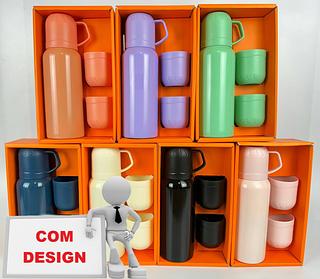 CONJUNTO A VÁCUO AÇO INOXIDAVEL ALTA QUALIDADE(COM DESIGN)