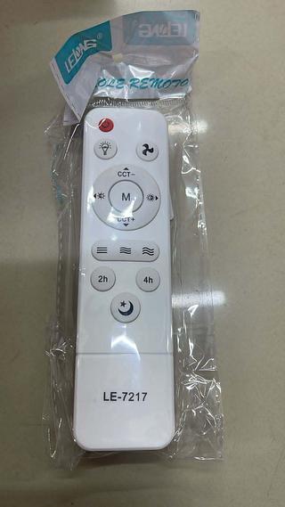 CONTROLE REMOTO PARA VENTILADOR COM LAMPADA LELONG