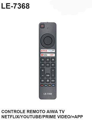 CONTROLE REMOTO AIWA TV COM NETFLIX/YOUTUBE/PRIME VIDEO/+APP LELONG