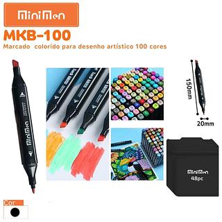 TOUCH MARCADOR COLORIDO PARA DESENHOS 100 CORES MINIMEN