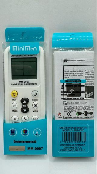 CONTROLO REMOTO UNIVERSAL A/C MINIMEN
