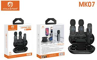 MICROFONE DE LAPELA DUPLO 2EM1 SEM FIO HMASTON