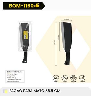 FACÃO PARA MATO 36.5CM BOMVINK