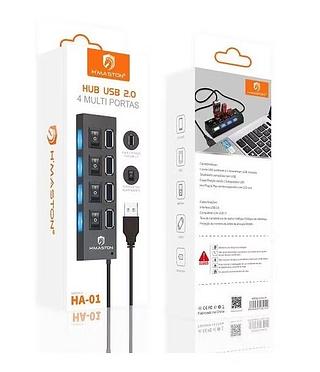 HUB USB 2.0 4 MULTI PORTAS HMASTON