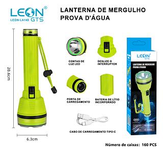 LANTERNA DE MERGULHO A PROVA DÁGUA LEON GTS
