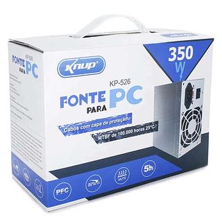 FONTE ´PARA PC CABOS COM CAPA DE PROTEÇÃO