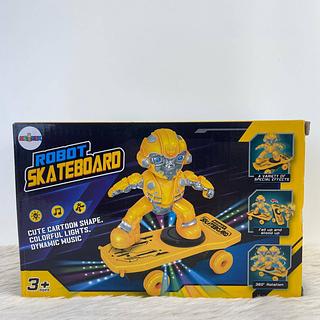 ROBÕ COM LUZ E SOM ROBOT SKATEBOARD TOYS