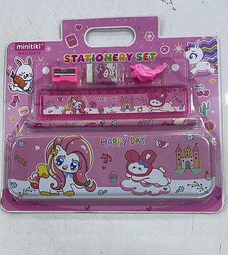 CONJUNTO DE MATERIAL ESCOLAR STATIONERY SET MINITIKI