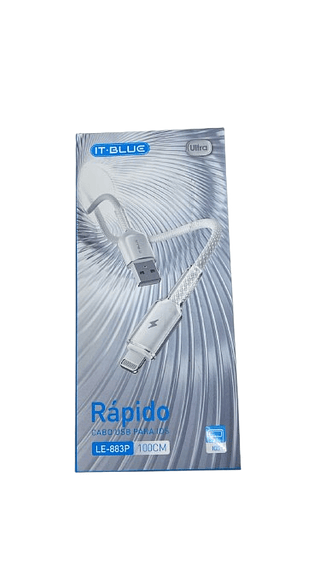 CABO TIPO C PARA IOS RÁPIDO 100CM ULTRA IT-BLU