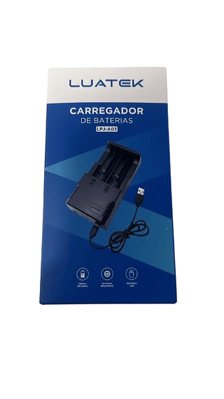 CARREGADOR DE BATERIAS LUATEK