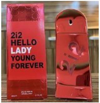 PERFUME 80ML 2I2 HELLO LADY YOUNG FOREVER