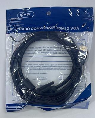 CABO CONVERSOR HDMI X VGA - 1.8M KNUP