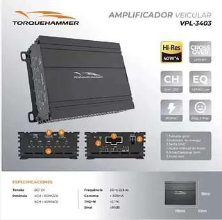 AMPLIFICADOR VEICULAR TORQUEHAMMER