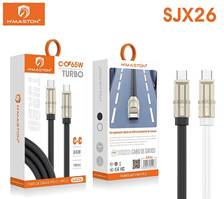 CABO DE DADOS TURBO TIPO-C X TIPO-C 65W HMASTON