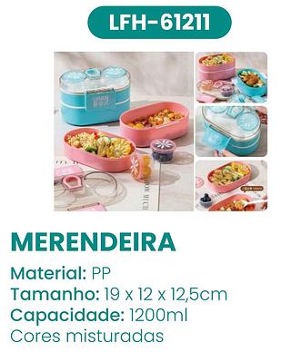 MERENDEIRA 1200ML LANCHEIRA COM TALHERES MADE BASICS