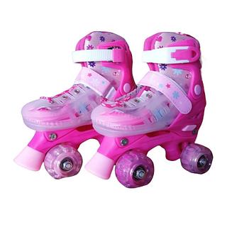 PATINS QUAD TOP TAM./AJUSTÁVEL + RODINHAS LED