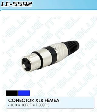 CONECTOR XLR FEMEA SERIE IT-BLUE