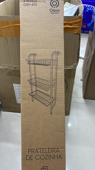 PRATELEIRA DE COZINHA 3 NÍVEIS OÀSIS MARKET