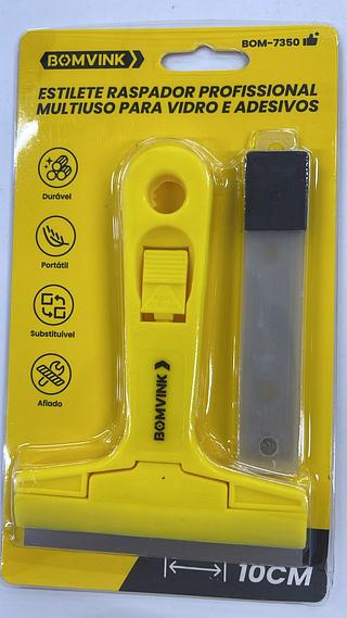 ESTILETE RASPADOR PROFISSIONAL MULTIUSO PARA VIDRO BOMVINK