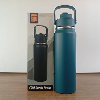 COPO GARRAFA TERMICA 800ML 304 AÇO INOXIDÁVEL 55º
