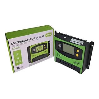CONTROLADOR DE CARGA SOLAR LCD 40A KNUP