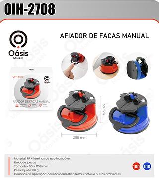 AFIADOR DE FACAS MANUAL OASIS MARKET
