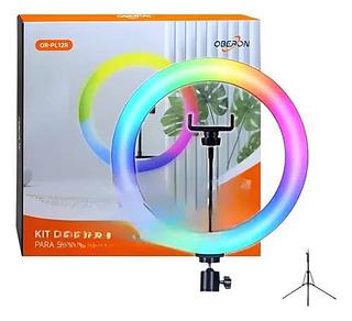 KIT DE ILUMINACAO FOTOGRAFICA PARA SMARTPHONE OBERON (com tripe 2.1m)