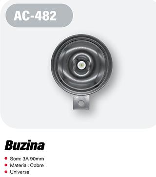 BUZINA 12V-3A UNIVERSAL PARA MOTOS ATEC