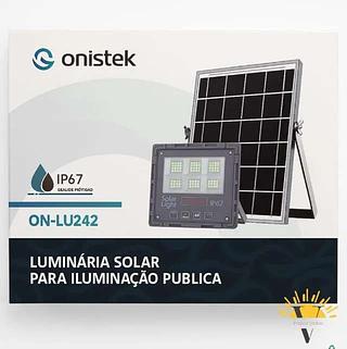 LUMINARIA SOLAR PARA ILUMINAÇAO PUBLICA IP67 ONISTEK
