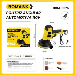 POLITRIZ ANGULAR AUTOMOTIVA 127V 600W BOMVINK