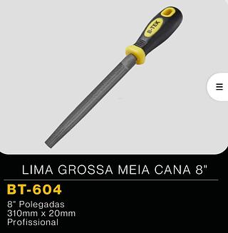 LIMA 8'' B-TEK FERRAMENTAS