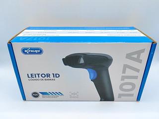 LEITOR DE CODIGO DE BARRAS COM FIO KNUP