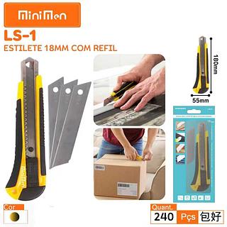 ESTILETE DE CORTE MULTIFUNCIONAL KIT 2 PEÇAS MINIMEN